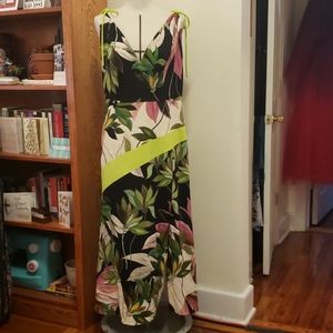 Floral Printed Christian Siriano Dress